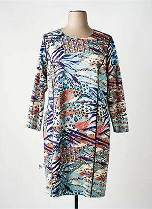 Robe mi-longue manches 3/4 manches 3/4 noir GUY DUBOUIS femme