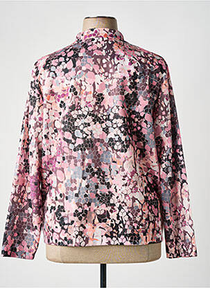Chemisier imprimé fantaisie manches longues rose GRIFFON femme