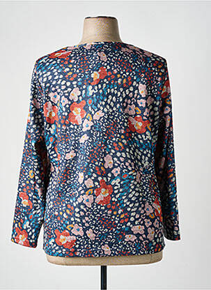 Pull coupe cintrée manches longues bleu GUY DUBOUIS femme