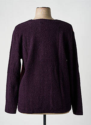 Pull stretch manches longues violet GRIFFON femme