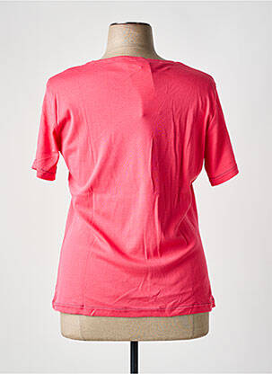 T-shirt stretch manches courtes rose GRIFFON femme