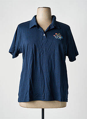 Polo bleu GRIFFON femme