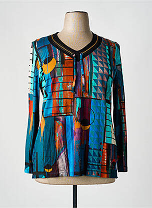 T-shirt bleu GUY DUBOUIS femme