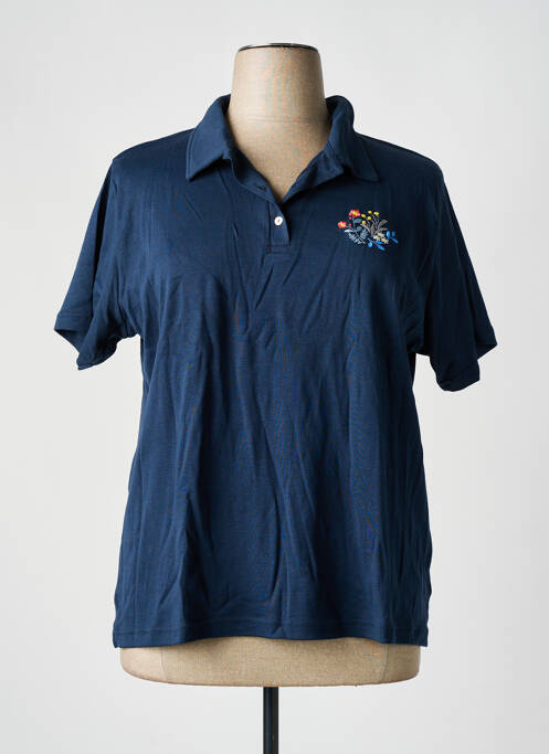 Polo bleu GRIFFON femme