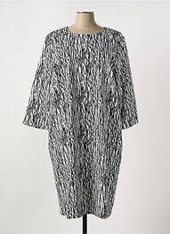 Robe mi-longue manches 3/4 manches 3/4 noir GRIFFON femme