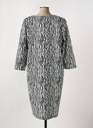 Robe mi-longue manches 3/4 manches 3/4 noir GRIFFON femme