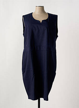 Robe mi-longue sans manche sans manche bleu GRIFFON femme