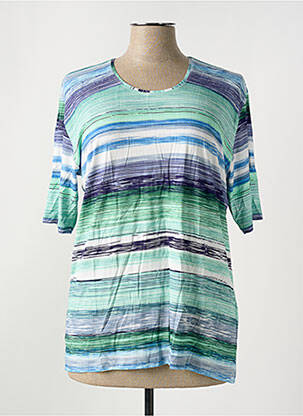 T-shirt stretch manches courtes vert GRIFFON femme