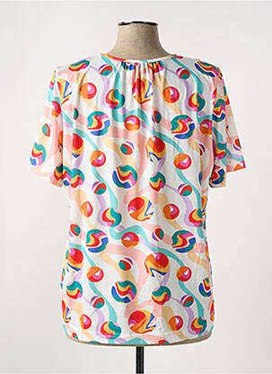 T-shirt imprimé fantaisie manches courtes orange GRIFFON femme