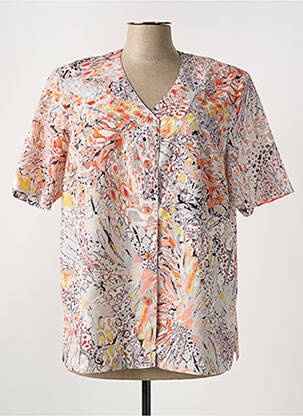 Chemisier manches courtes manches courtes orange GUY DUBOUIS femme