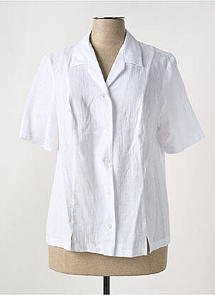 Chemisier manches courtes manches courtes blanc GUY DUBOUIS femme