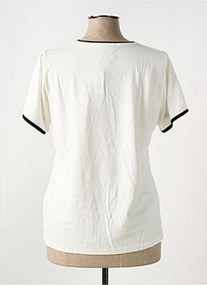 T-shirt sérigraphie manches courtes beige GUY DUBOUIS femme