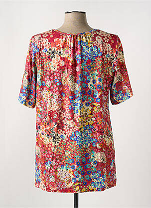 T-shirt stretch manches courtes rouge GRIFFON femme
