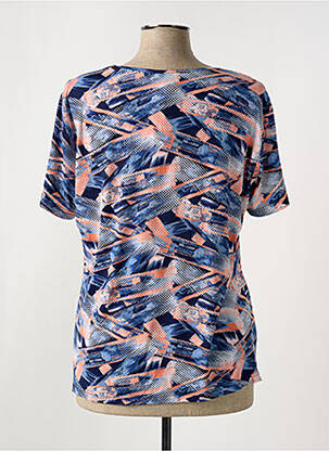 T-shirt imprimé fantaisie manches courtes bleu GUY DUBOUIS femme