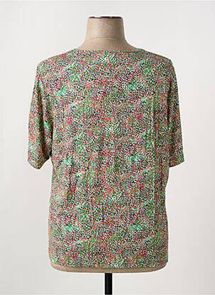 T-shirt imprimé fantaisie manches courtes vert GRIFFON femme