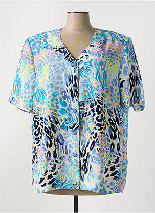 Chemisier bleu GUY DUBOUIS femme