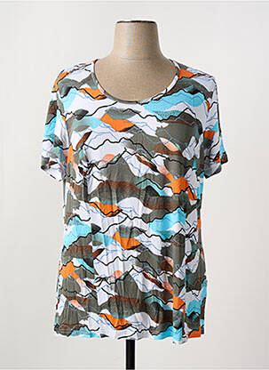 T-shirt bleu GUY DUBOUIS femme