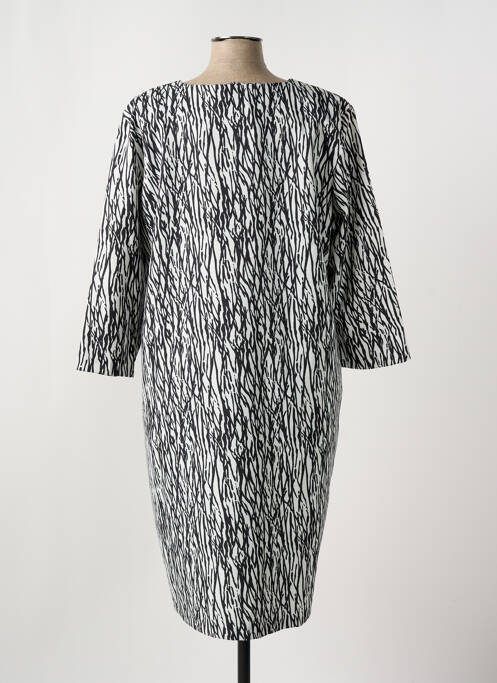 Robe mi-longue manches 3/4 manches 3/4 noir GRIFFON femme