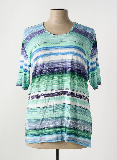 T-shirt stretch manches courtes vert GRIFFON femme