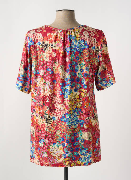 T-shirt stretch manches courtes rouge GRIFFON femme