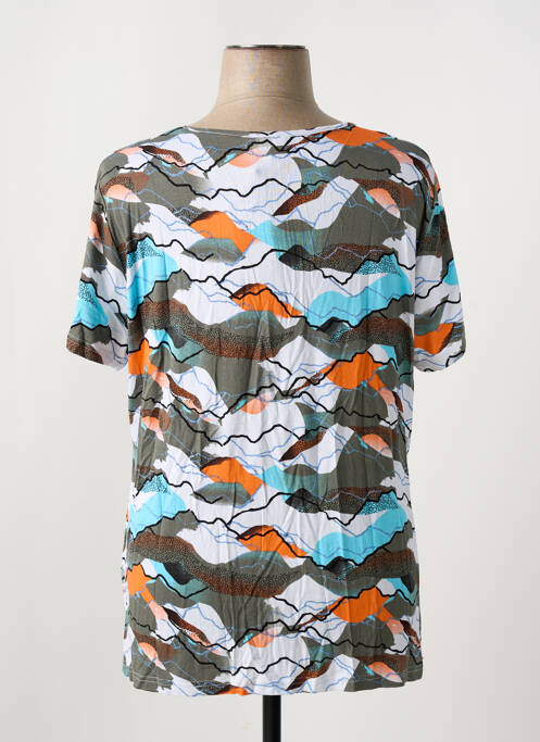 T-shirt imprimé fantaisie manches courtes bleu GUY DUBOUIS femme