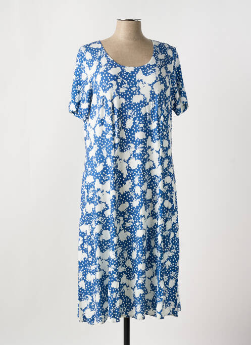 Robe mi-longue bleu GRIFFON femme