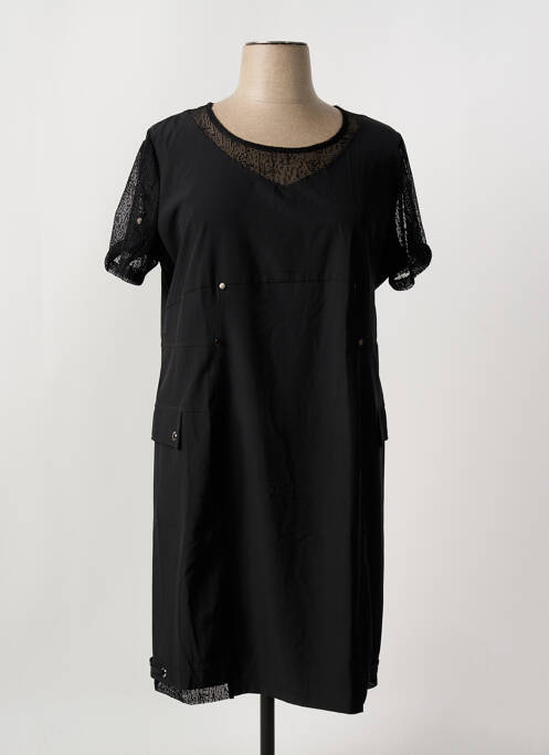 Robe mi-longue noir GRIFFON femme