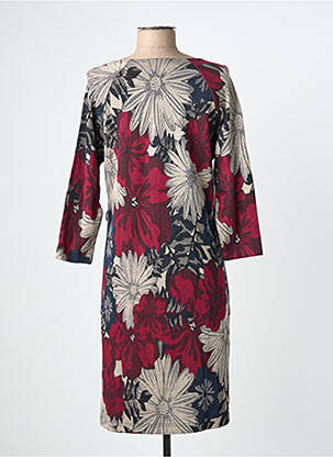 Robe mi-longue manches 3/4 manches 3/4 rouge GRIFFON femme