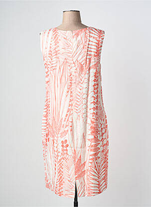 Robe mi-longue imprimé fantaisie sans manche orange GRIFFON femme