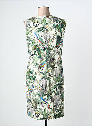 Robe mi-longue sans manche sans manche vert GRIFFON femme