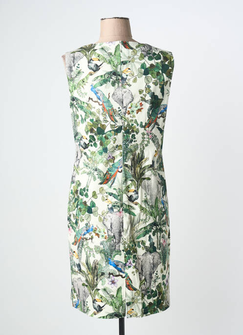 Robe mi-longue sans manche sans manche vert GRIFFON femme