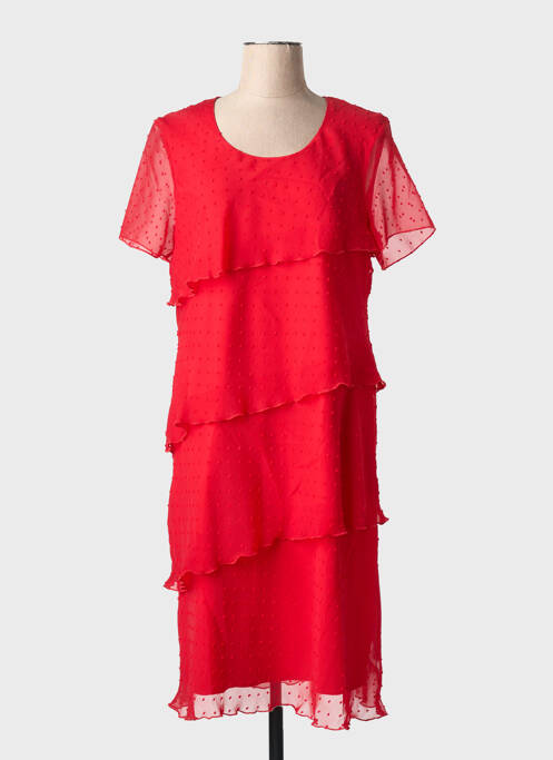 Robe mi-longue rouge GRIFFON femme