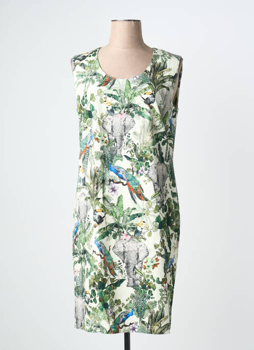 Robe mi-longue vert GRIFFON femme