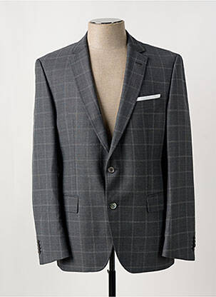 Blazer finition intérieure doublée gris HUGO BOSS homme