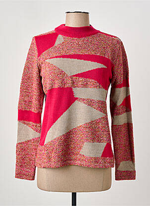Pull coupe cintrée manches longues rose I.ODENA femme