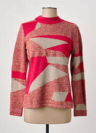 Pull coupe cintrée manches longues rose I.ODENA femme