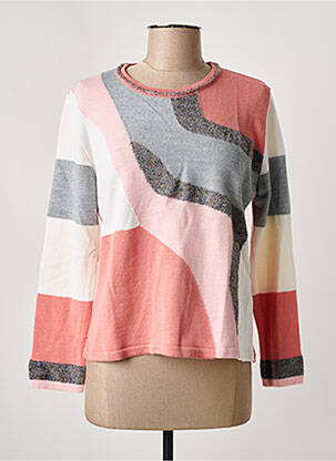 Pull coupe cintrée manches longues rose I.ODENA femme