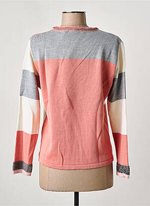 Pull coupe cintrée manches longues rose I.ODENA femme