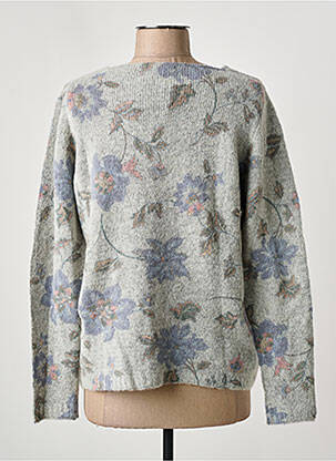 Pull coupe cintrée manches longues gris I.ODENA femme