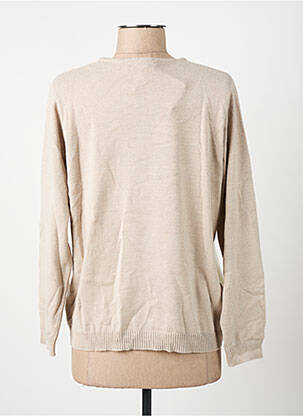 Pull coupe droite manches longues beige I.ODENA femme