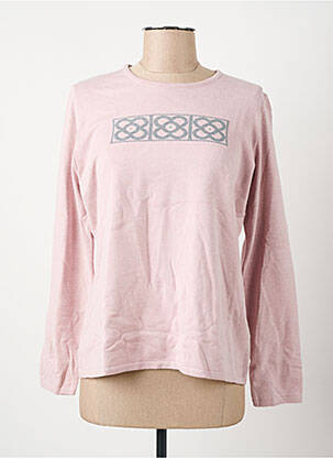 Pull coupe cintrée manches longues rose I.ODENA femme