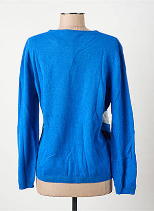 Pull coupe cintrée manches longues bleu I.ODENA femme