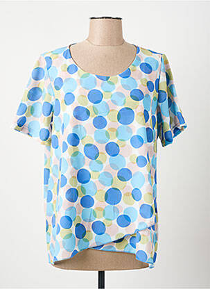 Top manches courtes manches courtes bleu I.ODENA femme