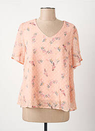 Top manches courtes manches courtes rose GRIFFON femme