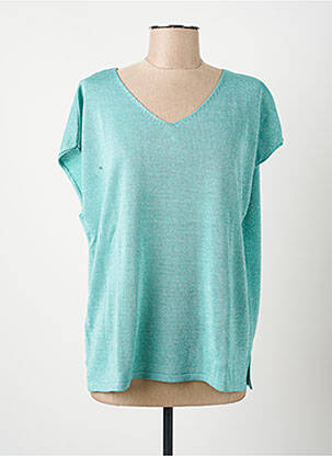 Top manches courtes manches courtes bleu GRIFFON femme