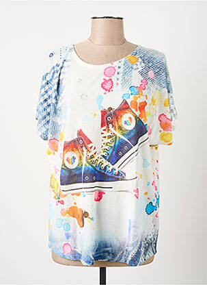 Top blanc COULEURS DU TEMPS femme