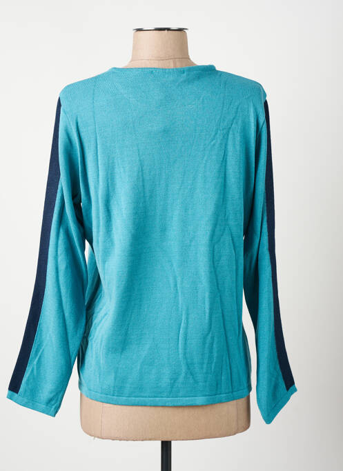 Pull col rond manches longues bleu I.ODENA femme