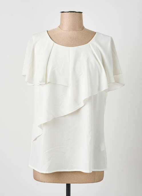 Top manches courtes manches courtes blanc GRIFFON femme