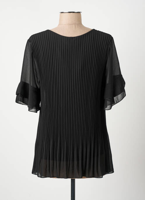 Top manches courtes manches courtes noir COULEURS DU TEMPS femme