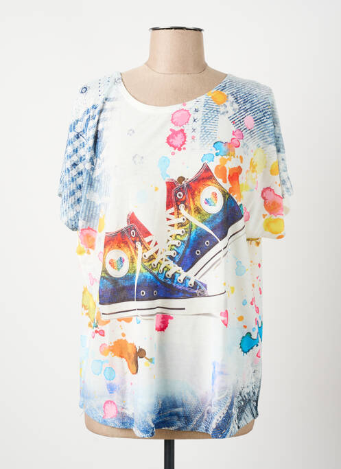 Top blanc COULEURS DU TEMPS femme